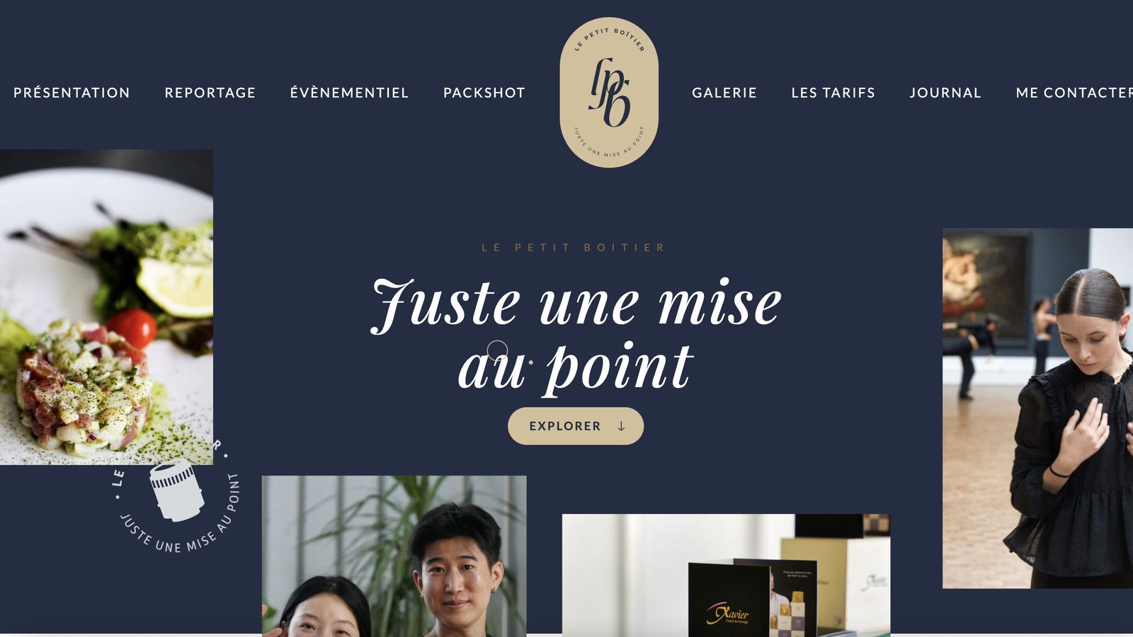 Capture du site lepetitboitier-photo.fr