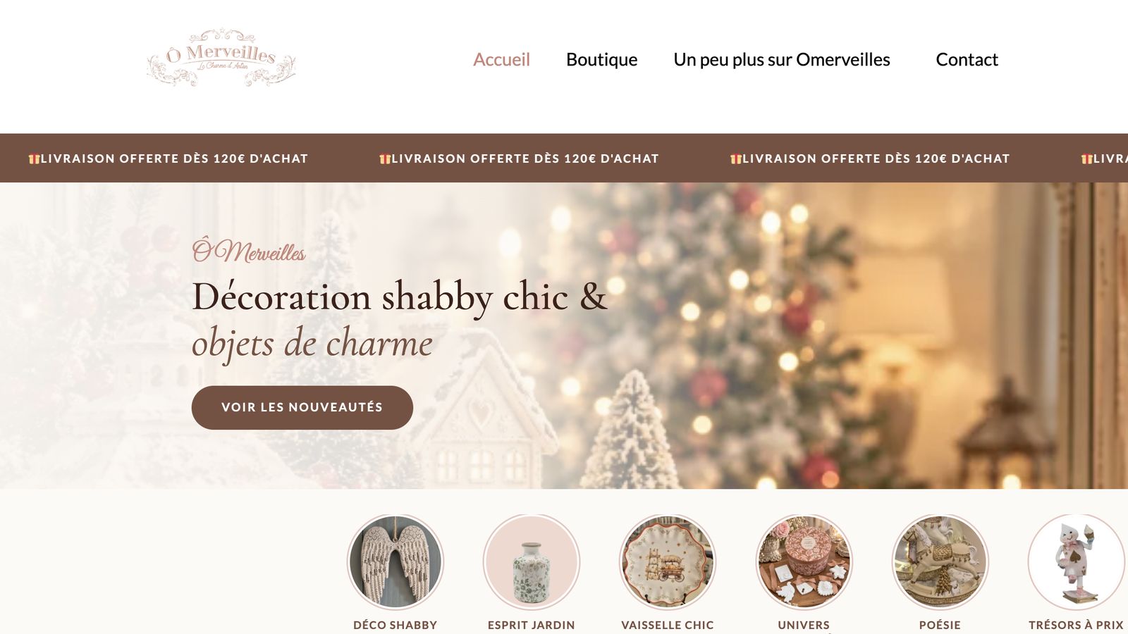 Capture du site omerveilles.fr